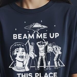 Stranger Things Unisex Tee 2XL Comfort Colors Navy Graphic Tee